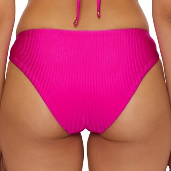 Becca Monte Carlo Shiny Rib Hipster Bikini Bottoms - Picture 8 of 8